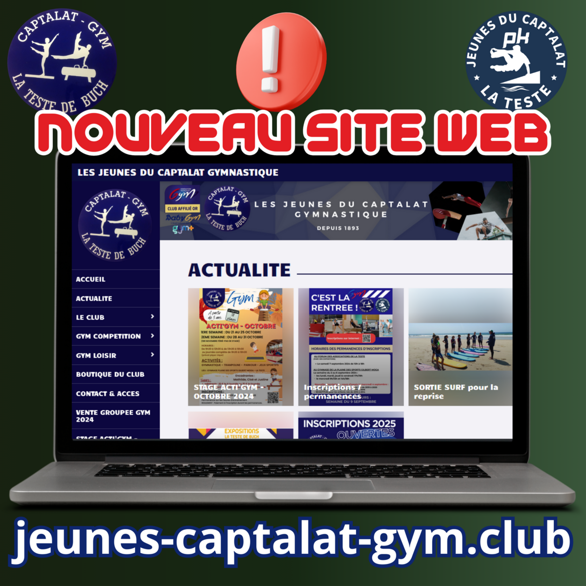 NOUVEAU SITE WEB DU CLUB