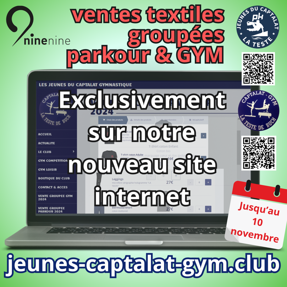 VENTES GROUPEES PK et GYM